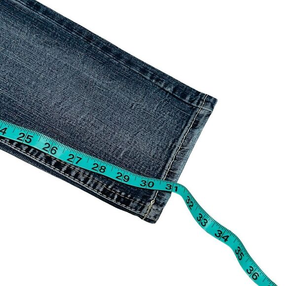 Twentyone Black by Rue 21 Med Wash Distressed Curvy Low Rise Skinny Jeans - 11 - Picture 11 of 14